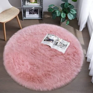 Tepih okrugli roze