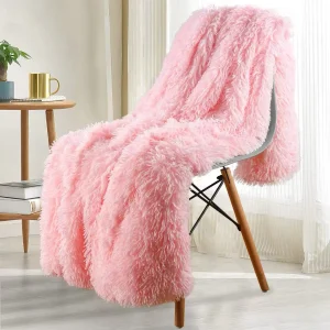 Ćebe Fuzzy Roze
