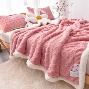 Ćebe Christmas Roze